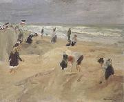 Max Liebermann Beach Seach Scene at Nordwijk (nn02) France oil painting reproduction